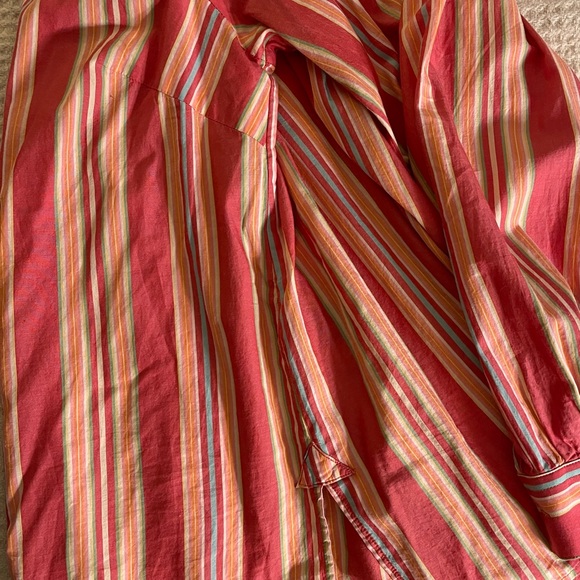 Women’s 1X Ralph Lauren L/S Striped Blouse - Picture 4 of 4
